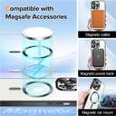 Hython Magnetic Clear for iPhone 13 Pro Max Case with Camera Lens Protector [Compatible with MagSafe] Plating Edge Slim Soft TPU Cover Protective Phone Case for iPhone 13 Pro Max 6.7", Black