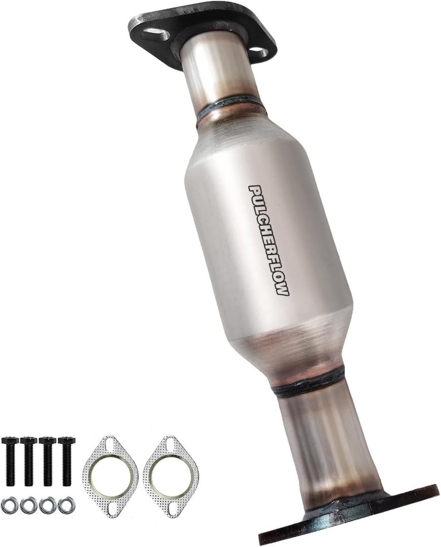 Compatible with 2006-2007 Hyundai Sonata 3.3L V6, 2006-2010 Hyundai Azera 3.8L V6, 2007-2009 Kia Amanti 3.8L V6 Rear Catalytic Convertor(EPA Compliant)