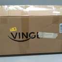VINGLI Pool Vacuum Cleaner Automatic Sweeper Swimming Pool Creepy Crawler Vacuum with 33FT Hoses (Navy Blue&White)