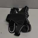 rabbitgoo Dog Harness No Pull with 2 Leash Clips, Adjustable Soft Padded, Reflective Oxford No Choke Pet Vest with Easy Control Handle for Large Dogs, Black, L