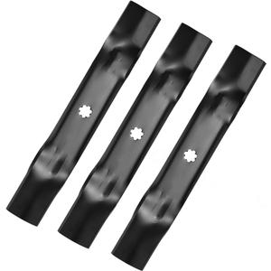 GX21380 Medium Lift Mower Blades for John Deere 54 Inch Deck D170 G110 190C LA150 E180 S180 54" Lawn Mower Replace GY20679 GY20684 GY20686 7-Point Star Blades 3 Pack