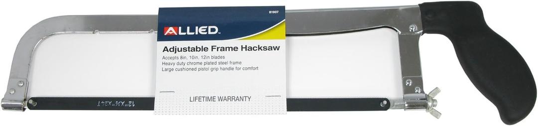 Allied Tools ADJUSTABLE HACKSAW,One Size,81907