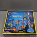 National Geographic Marble Run with Motorized Elevator - 95-Piece Marble Maze Kit with Motorized Spiral Lift, 20 Marbles, Perpetual Motion Machine, STEM Gifts for Boys and Girls, Kids Physics Toys
