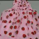 IMEKIS Toddler Girl Birthday Dress Sparkly Strawberry Tulle Party Ruffle Sleeve Dresses Cake Smash Photo Shoot 1-8T (5-6 Years)