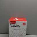 Suiitat Induction Moka Pot, 9 Cups (15.9 oz) Crystal Glass-Top & Stainless Steel Moka Pot, Classic Stovetop Espresso Maker, Silver