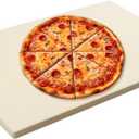 24'' Large Pizza Stone Baking Stone Cordierite Bread Stone for Oven Grill, Thermal Shock Resistant, Ideal for Baking Different Sizes of Pizzas or Bread 24x17 3/4''