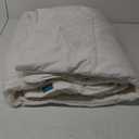 Climaloft Hybrid Wool Comforter Queen Size with 100% Organic Cotton, Hypoallergenic Down Alternative Luxury Duvet Insert with Tabs, Temperature Regulating All-Season Bedding, White (Year-round White)