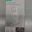 ESR for iPhone 15 Pro Max Case, Compatible with MagSafe, Military-Grade Protective Case, Built-in Stash Stand Phone Case, Scratch-Resistant Back Cover, Classic Series,Clear Grey