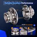 ECCPP Wheel Hub and Bearing Assembly Rear 512391 fit 2009-2014 For Acura TL FWD Replacement For 5 lugs Wheel hub with ABS 2 pcs