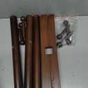 8-Hook Freestanding Wooden Coat Rack 2 Adjustable Heights Brown | Suitable for Bedroom Hallway Entrance Office,Holds Hats Handbags Purses Neatly,Space-Efficient Vertical Stand