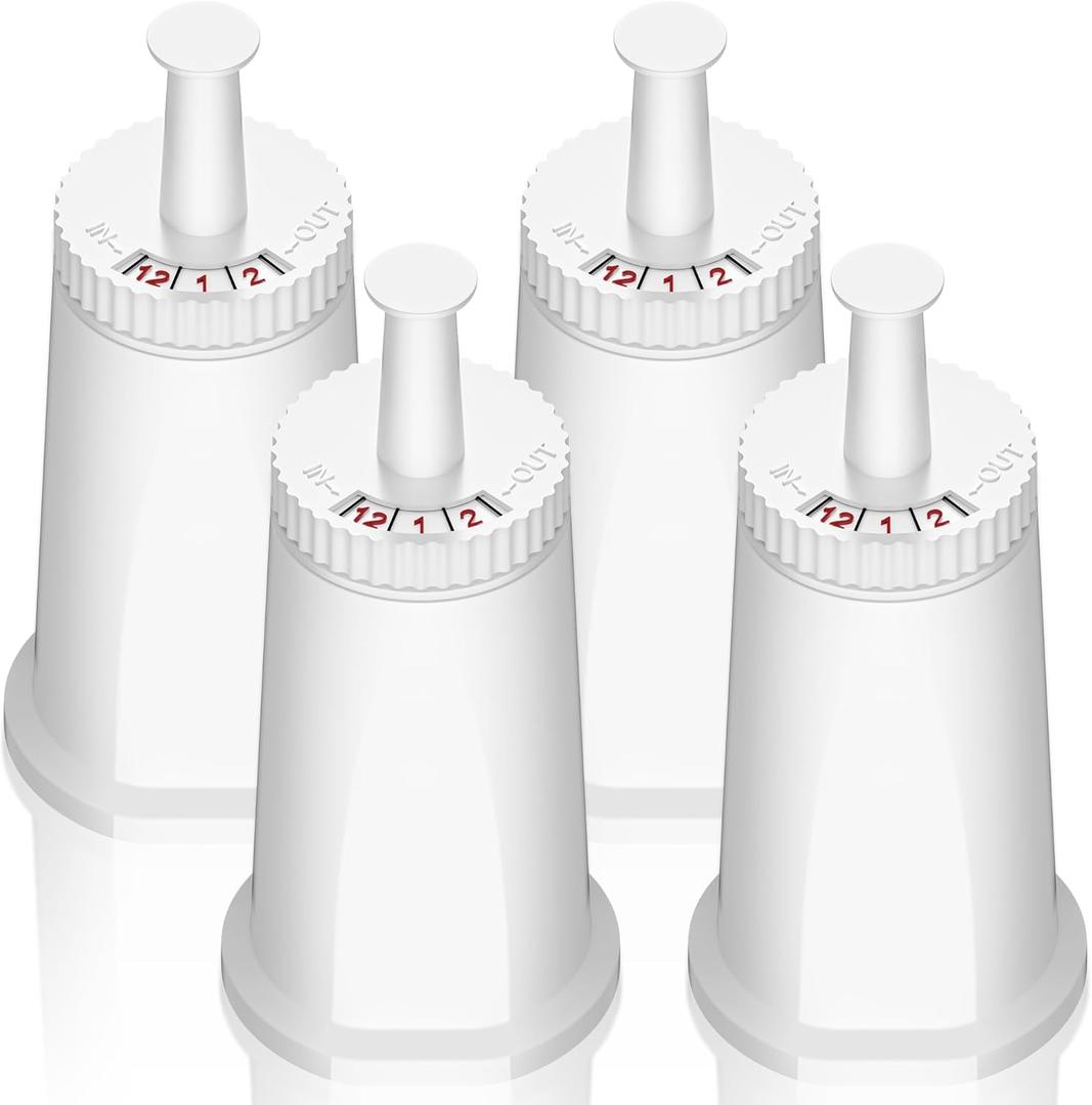Replacement Water Filter for Breville Barista Touch Espresso Machine BES880, Barista Pro BES878, Oracle Touch BES990, Oracle BES980, Dual Boiler BES920 Bambino ClaroSwiss Sage, 4 Pack
