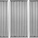 BBQ Future 18 7/16" Grill Grate Replacement Part for Charbroil Tru-Infrared 3 Burners Gas Grill 463241314 463257110 46327091 463271912 466247109 and More, 3 Pack Stamped Stainless Steel Emitter (3-Pack Emitter)