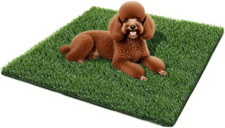 SSRIVER Dog Grass Pad,51.2x31.5In Fake Grass for Dogs,Artificial Grass Pee Pad for Puppies Potty Training Indoor Outdoor