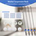 Upgraded WTW6600SW2 WTW6700TW1 WTW6400SW3 MVWB800VQ0 Washer Suspension Rods, Fit for Maytag Whirlpool Kenmore Washer MTW6300TQ1 WTW6200VW0 MVWB700VQ0 MTW6700TQ1 WTW6600SB3 WTW6200VW0 WTW6300SB1
