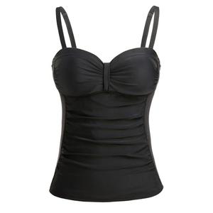 Talisea Women's Underwire Tankini Top Only Tummy Control Swimsuit Top Push Up Bathing Suit Top No Bottom Black XL Talisea Women's Underwire Tankini Top Only Tummy Control Swimsuit Top Push Up Bathing Suit Top No Bottom Black XL
