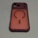 Thomo Magnetic for iPhone 17 Pro Max Case, [Compatible with Magsafe] [Full Camera Protection] Translucent Matte Military Grade Shockproof with Anti-Fingerprint Phone Cover 2025, Wine Red