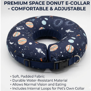Supet Inflatable Dog Cone Collar Alternative After Surgery, Dog Neck Donut Collar Recovery E Collar for Neuter, Soft Dog Cone for Small Medium Large Dogs