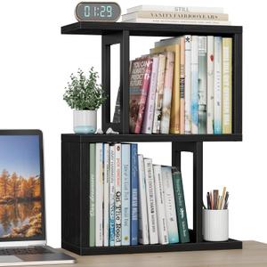 Desktop Bookshelf Shelf for Top of Desk - Black Small Organizer 3-Tier Shelves Storage Bookcase Hutch for Dorm Office College Table Top Organization Shelving Decorations for Women Office Desktop Bookshelf Shelf for Top of Desk - Black Small Organizer 3-Tier Shelves Storage Bookcase Hutch for Dorm Office College Table Top Organization Shelving Decorations for Women Office
