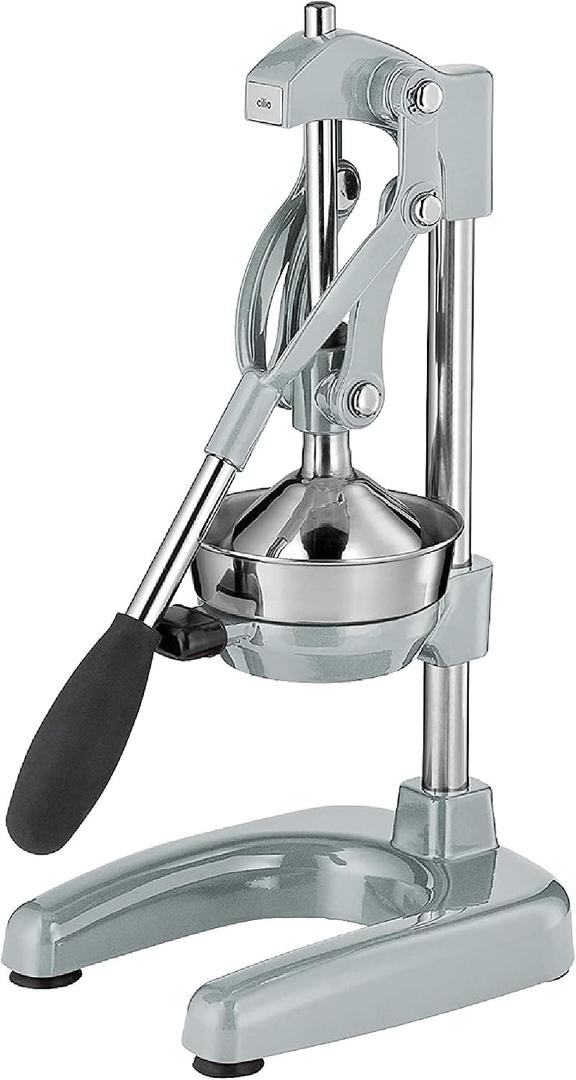 Cilio Commercial Grade Citrus Press Manual Juicer, Silver Matte