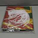 ROCKY&CHAO Christmas Garage Door Cover with Sparkling Night-Time Effect, 6x13ft Red & Green Holiday Banner for Single/Double Garage, Outdoor Christmas Decorations, Weather-Resistant Polyester Fabric