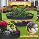 Quibbay Corrugated Metal Garden Edging, 8"50Ft Landscape Edging Border for DIY Lawn, Flower Bed and Garden Fence, Metal Garden Edging for Landscaping, Yard and Tree Surrounds Borders, Black