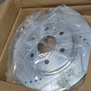 VEVOR Front Brake Kit Compatible with 2007-2017 Chevy Traverse, Buick Enclave, GMC Acadia, Saturn Outlook, Drilled and Slotted Brake Rotors Ceramic Brake Pads Replacement Kit, 12.8" Front Rotors