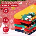 Novelty Fun Crew Socks for Women Colorful Crazy Socks for Women Girls Gifts (6 Christmas Red Green Blue Yellow)