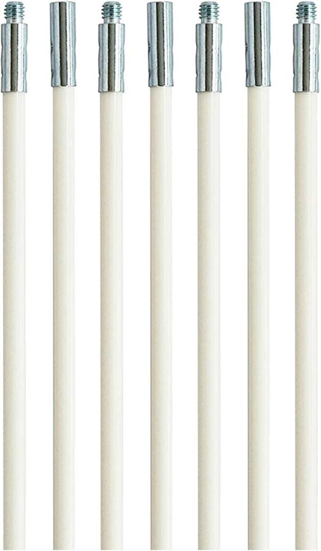 Dryer Vent Cleaner Kit: Dryer Vent Cleaning Rods as Accessories, Only Rods Not Including Brush Head,Extends to Your Require Size (18)