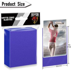 600PCS Card Sleeves for Collectable Gaming Cards, Matte Card Protectors Sleeves for Baseball Cards, Game Cards and Trading Cards (6 Colors)