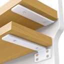 VANCASTLE Shelf Bracket, Floating Shelf Bracket 10 Inch , 6 Pack Heavy Duty Shelf Brackets, Metal Wall Shelf Brackets with 1/5 Inch Thick and Holds 160+lb, Brackets for Wood ShelvesWhite