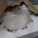 Bloomingville 9.75 Inches Stoneware Bowl with Orbs and Reactive Glaze, Cream