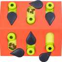 Catstages by Nina Ottosson Melon Madness Puzzle & Play  Interactive Treat Puzzle Feeder for Cats, 12 Hidden Treat Compartments Slow Feeder, Durable & Easy-Clean, 10 Inches, Pink