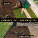 Colwelt Lawn Leveling Rake 31'', Hefty Lawn Leveler Rake for Grass Soil, Leveling Rake for Lawn with 72'' Ergonomic Curved End Grip Long Handle, Levelawn Tool Leveling Soil, Yard Lawn Leveling Tool