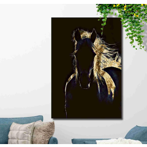 Horse Art Prints, Horse Art Wall Frame Art Set Of 7. 1 PC 40x50 CM, 2 PCS 25x30CM, 4 PCS 25x20CM.