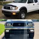 For 2001 2002 2003 2004 Toyota Tacoma Front Bumper Turn Signal Lights 81510-04080 TO2531140 Smoked Lens 2 in 1 Amber/White Lights