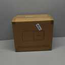 LivLab Mker 20-25 lbs Rice Dispenser with measuring spoon - 11.4Qt/12L Large Airtight Food Storage Rice Container for Cereal, Flour - BPA-Free PET, Slim Space-Saving (933-white grey)