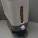 Lenwi 22-25 Lbs Rice Dispenser, Large Cereal Dry Food Storage Containers with Measuring Cup,BPA-Free Household for Kitchen Pantry Organization-Grey