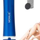 Electric Foot Callus Remover,MOWLIE Electric Foot Care Tools with Speed Controller and 60pcs Replacement Sandpaper Disk for Men Women Dead Dry Crack Skin Calluses (Blue)