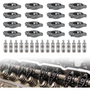 Rocker Arms Valve Lifter Kit 53020742AC 53021077 Compatible for 2001-2012 Dodge Ram 1500 Dakota Durango Dakota Jeep Grand Cherokee Liberty 3.7L 4.7L