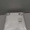 NICETOWN 100% Blackout Window Curtain Panels, Cold and Full Light Blocking Drapes with Black Liner for Nursery, 84 inches Drop Thermal Insulated Draperies (White, 2 Pieces, 52 Wide Each Panel)