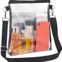 Paxiland Clear Purse Bag for Stadium Events with Removable Strap, Clear Bag Stadium Approved for Sporting Events and Concert