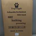 Dog Bathtub and Elevated Foldable Portable Wash Station for Dogs Bathing Grooming Indoor and Outdoor and Other Pets (PP-TUB-M-1)