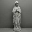 Virgin Mary Statue Outdoor, Religious Garden Statue, Blessed Mother Outdoor Statue, Large Outdoor Garden Statues Home Yard Patio Lawn Hallway (Gray)