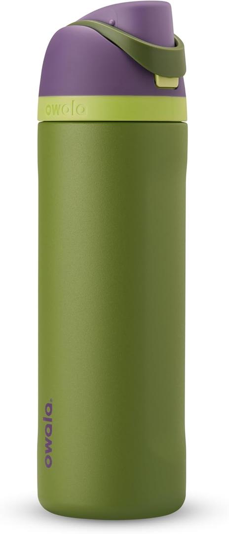 Owala Marvel FreeSip Insulated Stainless Steel Water Bottle with Straw for Sports and Travel, BPA-Free Sports Water Bottle, 24 oz, Hulk
