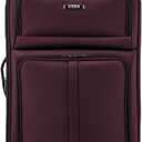 U.S. Traveler Anzio Softside Expandable Luggage with Spinner Wheels, Burgundy, 30-Inch Large