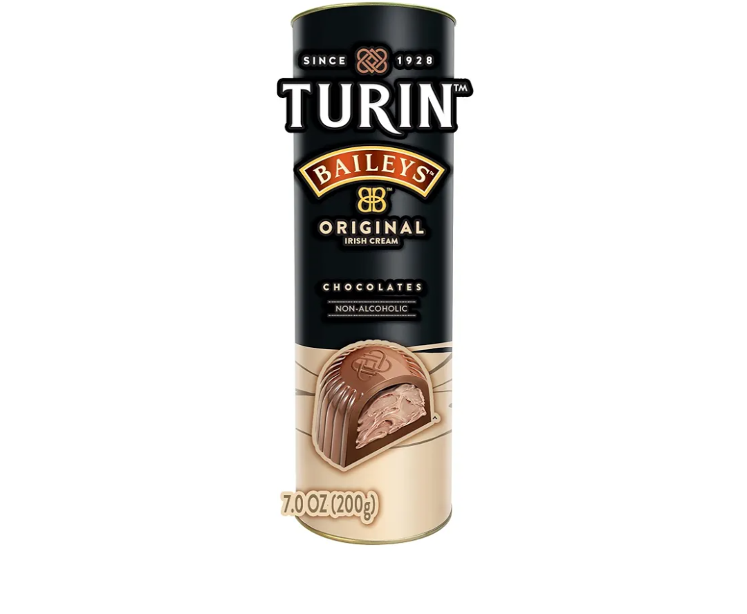Pack Of 2 Turin Baileys Milk Chocolate Truffles, Milk Chocolates Filled With Baileys Flavored Non-Alcoholic, 7oz Tube Great for Gifts and Treats