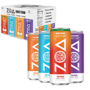 ZOA Zero Sugar Energy Drinks, Variety Pack - Sugar Free with Electrolytes, Healthy Vitamin C, Amino Acids, Essential B-Vitamins, and Caffeine from Green Tea (MS, TP, FG, WO)- 12 Fl Oz (12-Pack), EXP 09/07/26