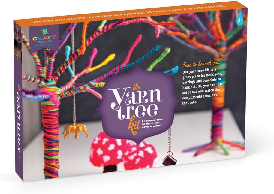 Craft-tastic  Yarn Tree Kit  Craft Kit Makes One 18" Tall Jewelry Organizer