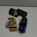 Veise Fingerprint Door Lock with 2 Knobs - Keyless Entry Door Lock with Handle, Electronic Keypad Deadbolt, Smart Front Handle Set, Auto-Locking, Waterproof, Easy Installation, Matte Black