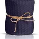 Twinkle Nest Baby Wrap Newborn Photography Wrap Baby Swaddle or Blanket for Newborn Photography Props. Waffle Knit Swaddle Infant Photoshoot Props for Boy or Girl (Navy)